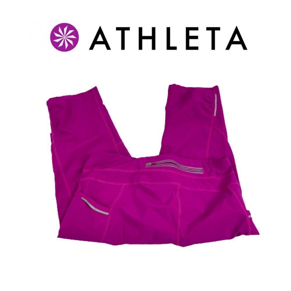 Athleta Pink Yoga Capri Pants. Sz S